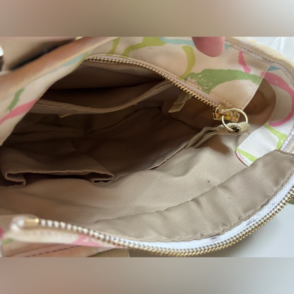 Coach Pastel Hampton Signature Scribble Womens Multi-Color Purse - Picture 6 of 14